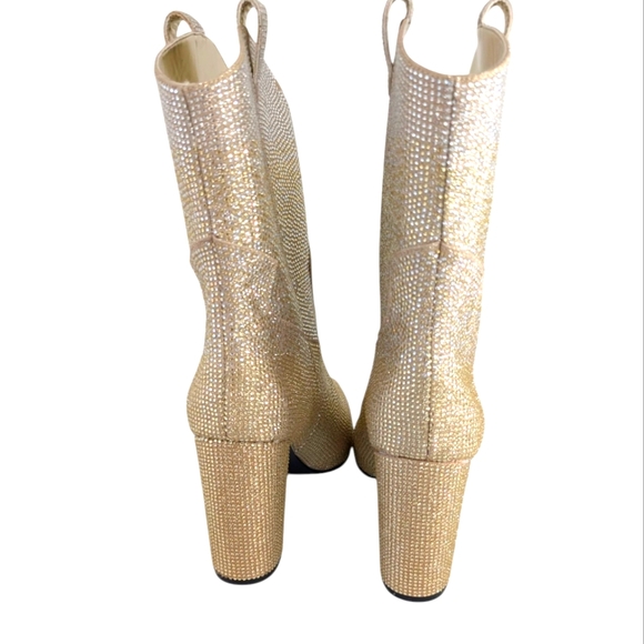 Daniel X Diamond Johnny Guitar Gold Glitter Ombre Western Boot....Size ..10 - Picture 5 of 10